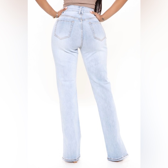 split hem distressed jeans - Picture 2 of 8